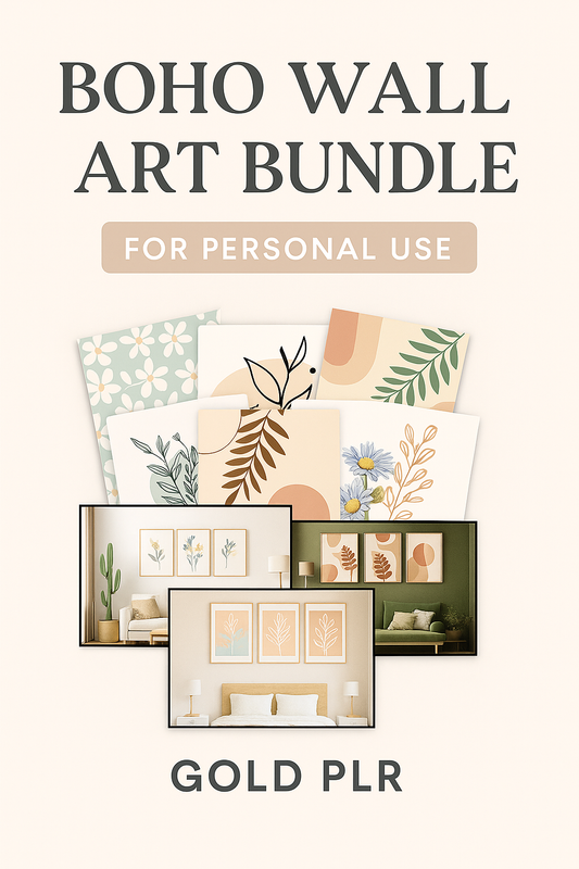 Boho Wall Art Bundle – Personal Use