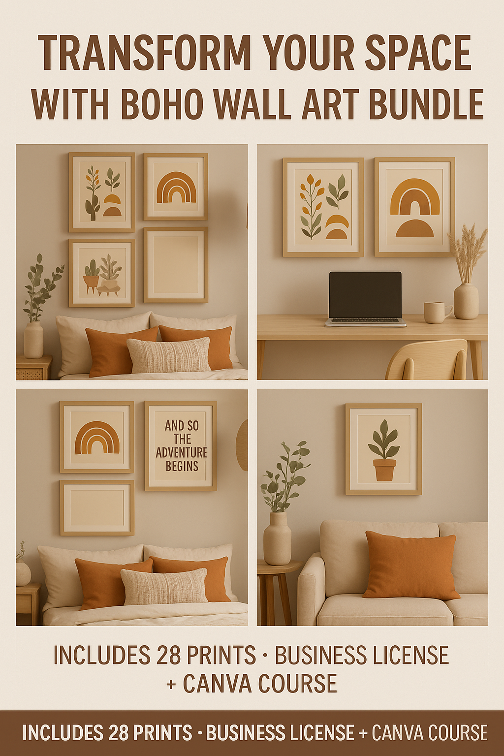 Boho Wall Art Bundle